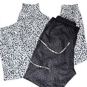 Leopard Print Jogger Set bundle sweatpants Size Medium